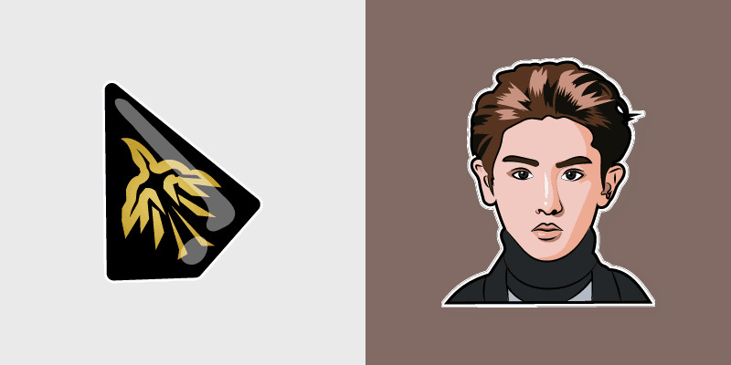 Chanyeol custom cursor pack preview for Chrome, Edge and Windows