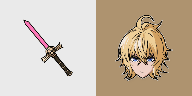 Seraph of the End custom cursor pack preview for Chrome, Edge and Windows