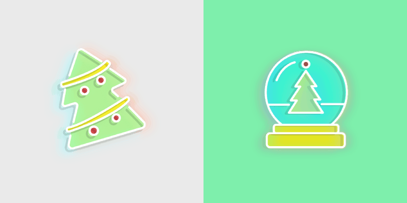 Christmas custom cursor pack preview for Chrome, Edge and Windows