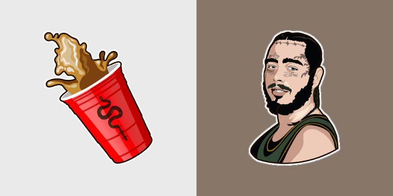 Post Malone Cursors custom cursor pack preview for Chrome, Edge and Windows