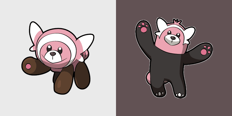 Stufful and Bewear custom cursor pack preview for Chrome, Edge and Windows
