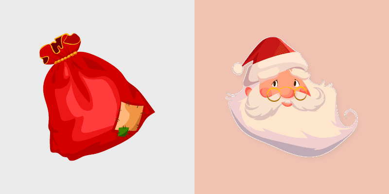 Santa Claus custom cursor pack preview for Chrome, Edge and Windows