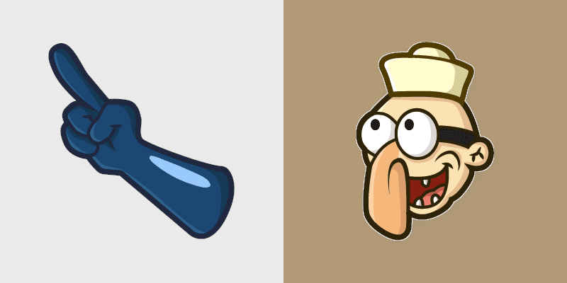 Spongebob Barnacle Boy Blue custom cursor pack preview for Chrome, Edge and Windows