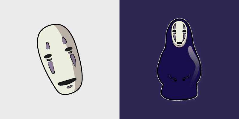 No-Face custom cursor pack preview for Chrome, Edge and Windows