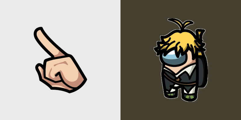 Meliodas Fusion Crewmate custom cursor pack preview for Chrome, Edge and Windows