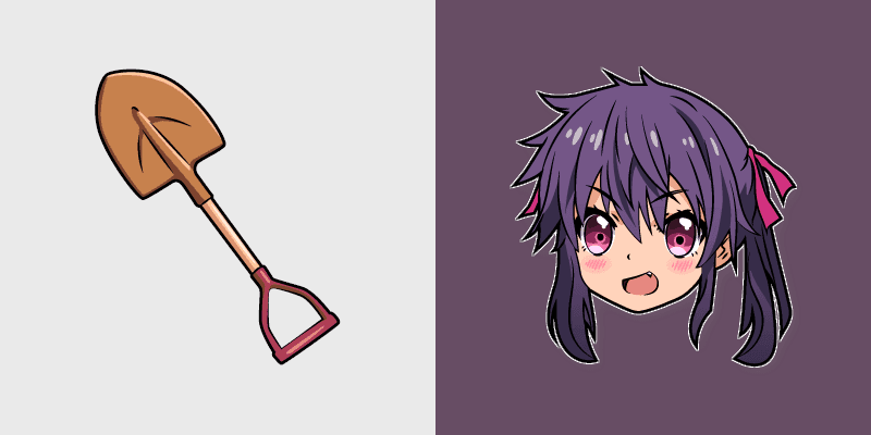 Kurumi Ebisuzawa custom cursor pack preview for Chrome, Edge and Windows