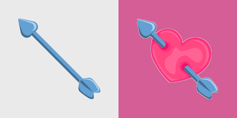 Valentine Heart custom cursor pack preview for Chrome, Edge and Windows