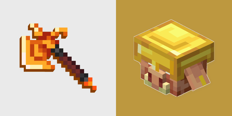 Armored Piglin Firebrand custom cursor pack preview for Chrome, Edge and Windows