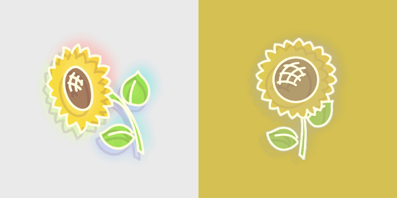 Sunflower custom cursor pack preview for Chrome, Edge and Windows