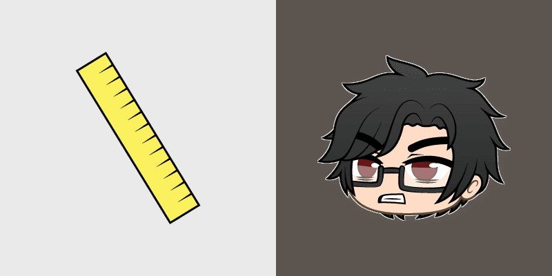 Mr Principal Yellow Ruler custom cursor pack preview for Chrome, Edge and Windows