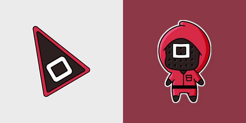 Squid Game Manager custom cursor pack preview for Chrome, Edge and Windows