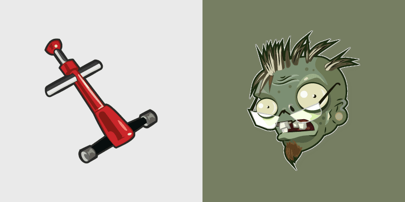 Pogo Zombie custom cursor pack preview for Chrome, Edge and Windows