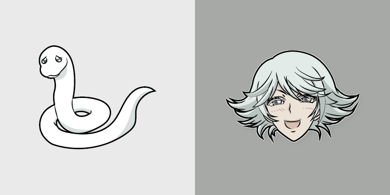 Mizuki White Snake custom cursor pack preview for Chrome, Edge and Windows