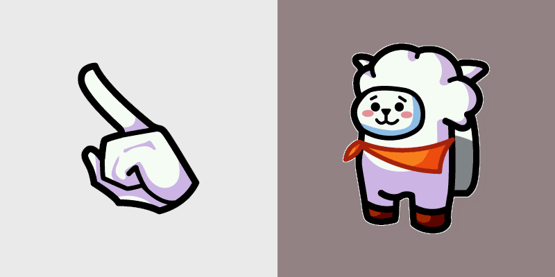 BT21 RJ Crewmate custom cursor pack preview for Chrome, Edge and Windows
