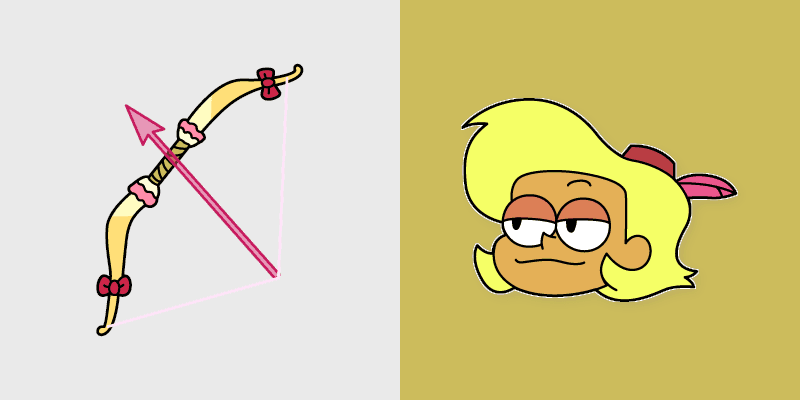 Elodie & Bow Heroes custom cursor pack preview for Chrome, Edge and Windows