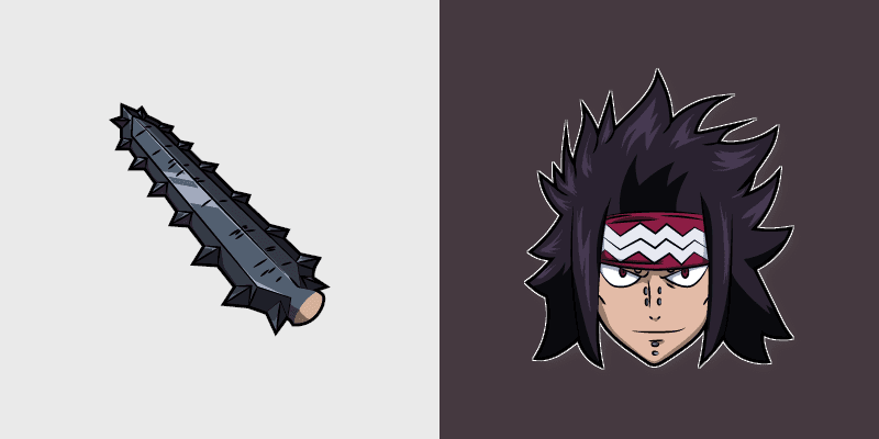 Fairy Tail Gajeel custom cursor pack preview for Chrome, Edge and Windows