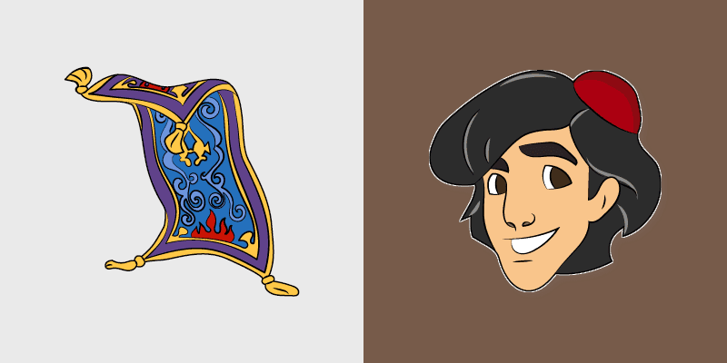 Aladdin Adventure custom cursor pack preview for Chrome, Edge and Windows