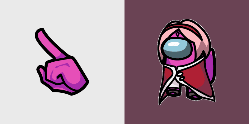 Sakura Haruno Crewmate custom cursor pack preview for Chrome, Edge and Windows