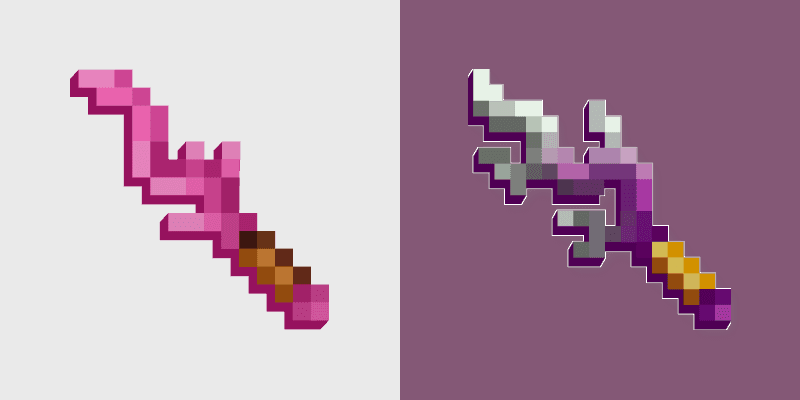 Coral Blade Sponge custom cursor pack preview for Chrome, Edge and Windows