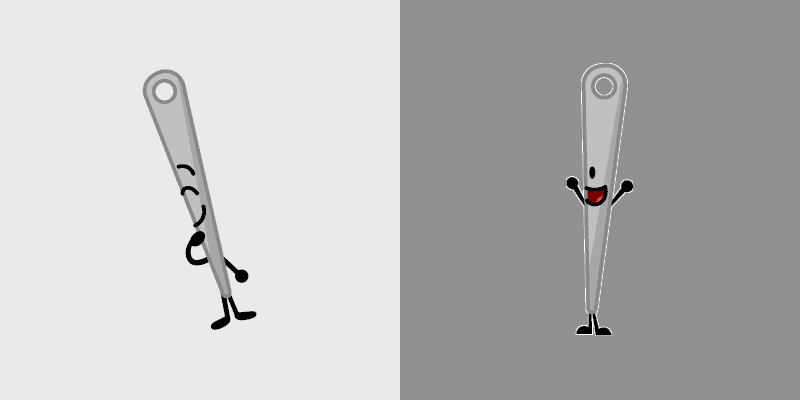BFDI Needle custom cursor pack preview for Chrome, Edge and Windows