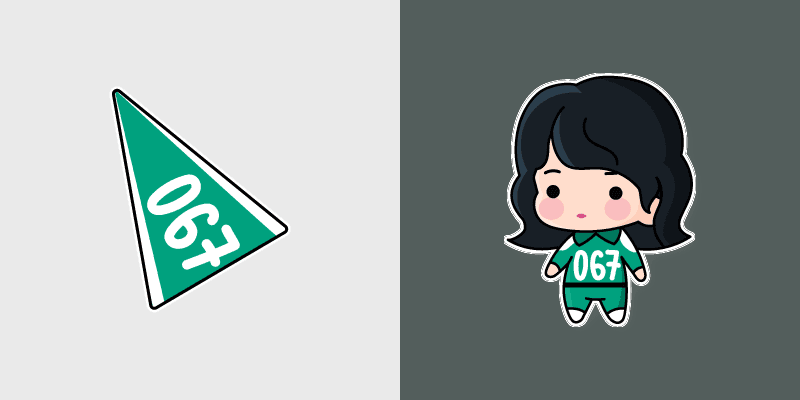 Kang Sae-byeok's custom cursor pack preview for Chrome, Edge and Windows