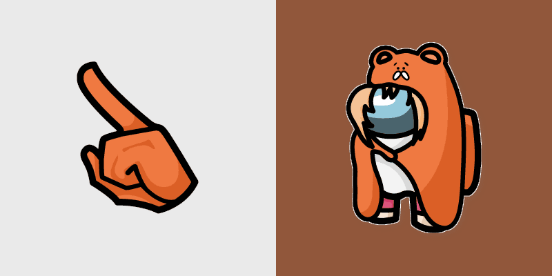 Umaru Doma Crewmate custom cursor pack preview for Chrome, Edge and Windows
