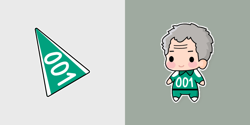 Squid Game Cute Pack custom cursor pack preview for Chrome, Edge and Windows