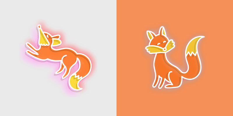 Fox custom cursor pack preview for Chrome, Edge and Windows
