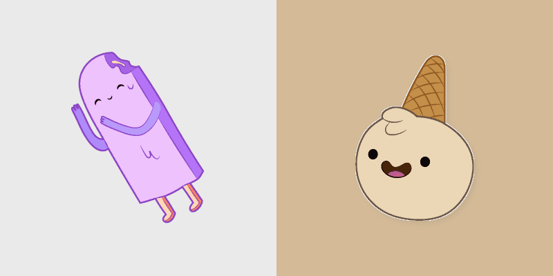 Grape Popsicle & Ice Cream custom cursor pack preview for Chrome, Edge and Windows