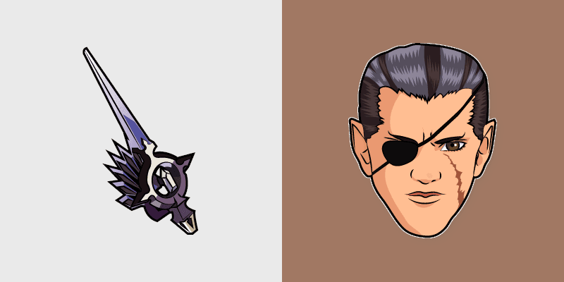 Kingdom Hearts Xigbar custom cursor pack preview for Chrome, Edge and Windows