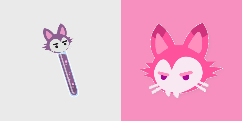 Skullcat DNA and Bubblegum custom cursor pack preview for Chrome, Edge and Windows