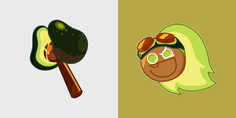 Cute Cursor Avocado Cookie Pack custom cursor pack preview for Chrome, Edge and Windows