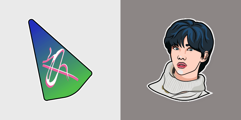 Hyunjin custom cursor pack preview for Chrome, Edge and Windows
