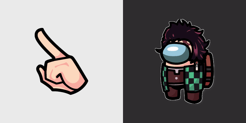 Tanjiro Kamado Crewmate custom cursor pack preview for Chrome, Edge and Windows