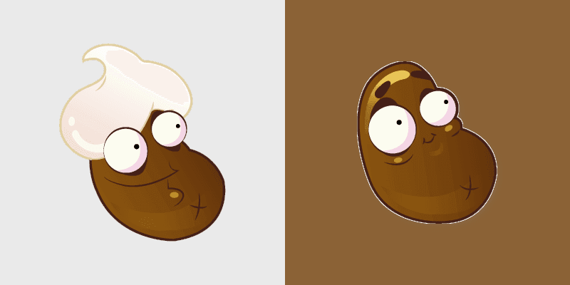Coffee and Latte custom cursor pack preview for Chrome, Edge and Windows