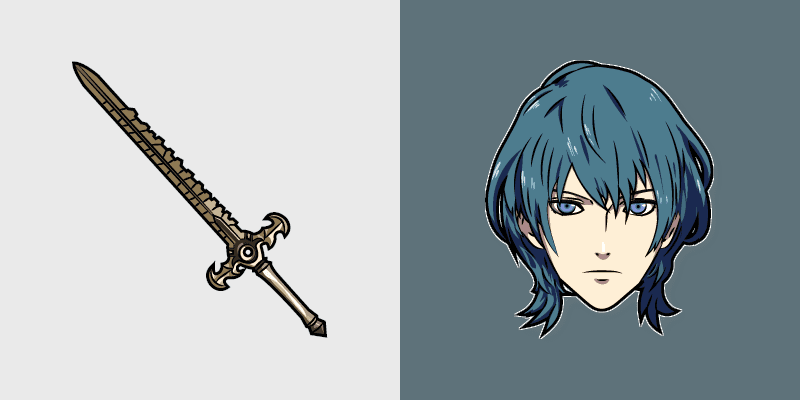 Fire Emblem Byleth custom cursor pack preview for Chrome, Edge and Windows