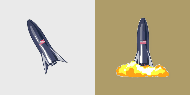 Starship SpaceX custom cursor pack preview for Chrome, Edge and Windows