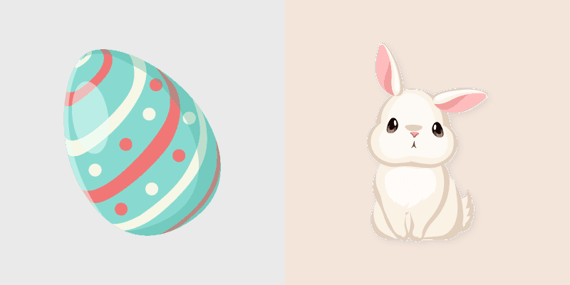 Easter Egg Bunny custom cursor pack preview for Chrome, Edge and Windows