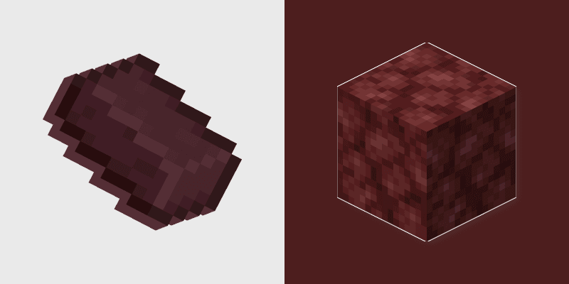 Netherrack Nether Brick custom cursor pack preview for Chrome, Edge and Windows