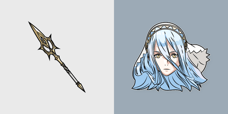 Fire Emblem Azura's custom cursor pack preview for Chrome, Edge and Windows
