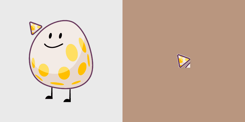 Battle for Dream Island Eggy custom cursor pack preview for Chrome, Edge and Windows