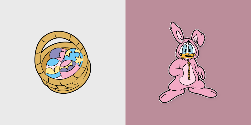 Donald Easter custom cursor pack preview for Chrome, Edge and Windows