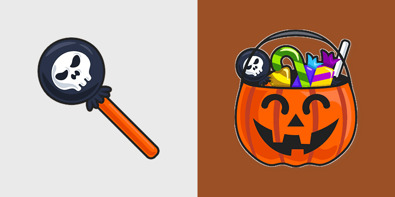 Sweet Halloween custom cursor pack preview for Chrome, Edge and Windows