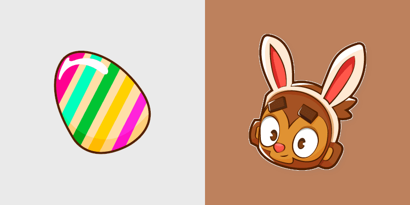 Custom Cursor Pack for Bloons Tower Defense Easter Bash preview for Chrome, Edge and Windows