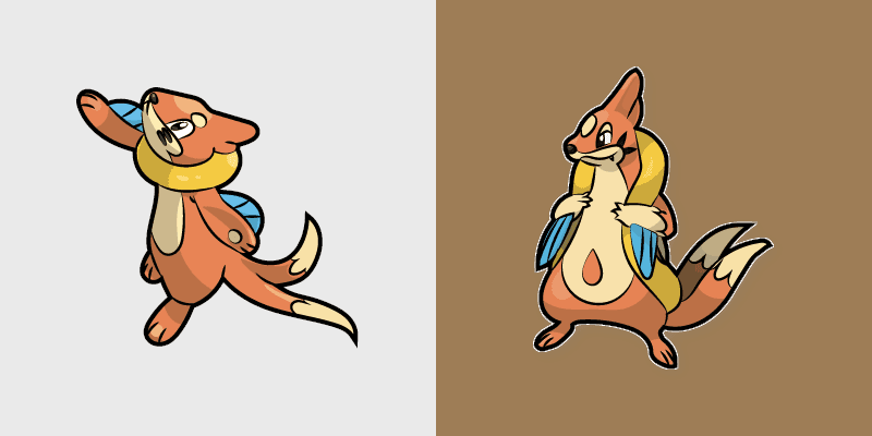 Floatzel and Buizel custom cursor pack preview for Chrome, Edge and Windows