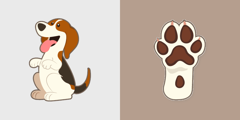 Beagle custom cursor pack preview for Chrome, Edge and Windows