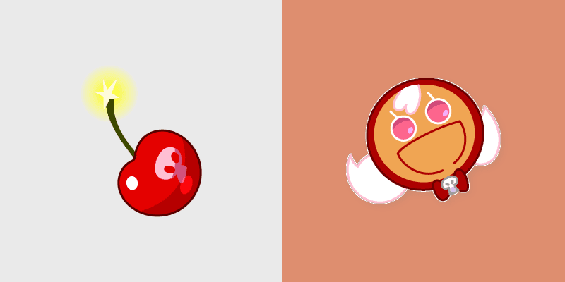 Cookie Run Cherry custom cursor pack preview for Chrome, Edge and Windows