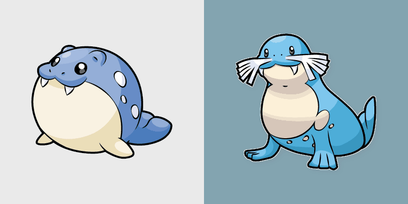 Spheal and Sealeo custom cursor pack preview for Chrome, Edge and Windows