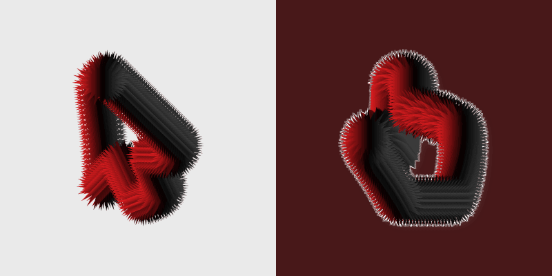 Red Spikes custom cursor pack preview for Chrome, Edge and Windows