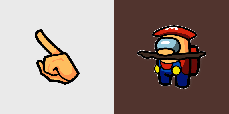 Super Mario Crewmate custom cursor pack preview for Chrome, Edge and Windows
